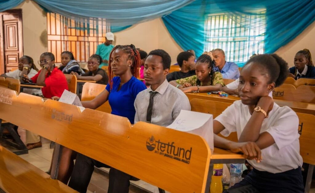 A lecture hall at Ekiti State University.